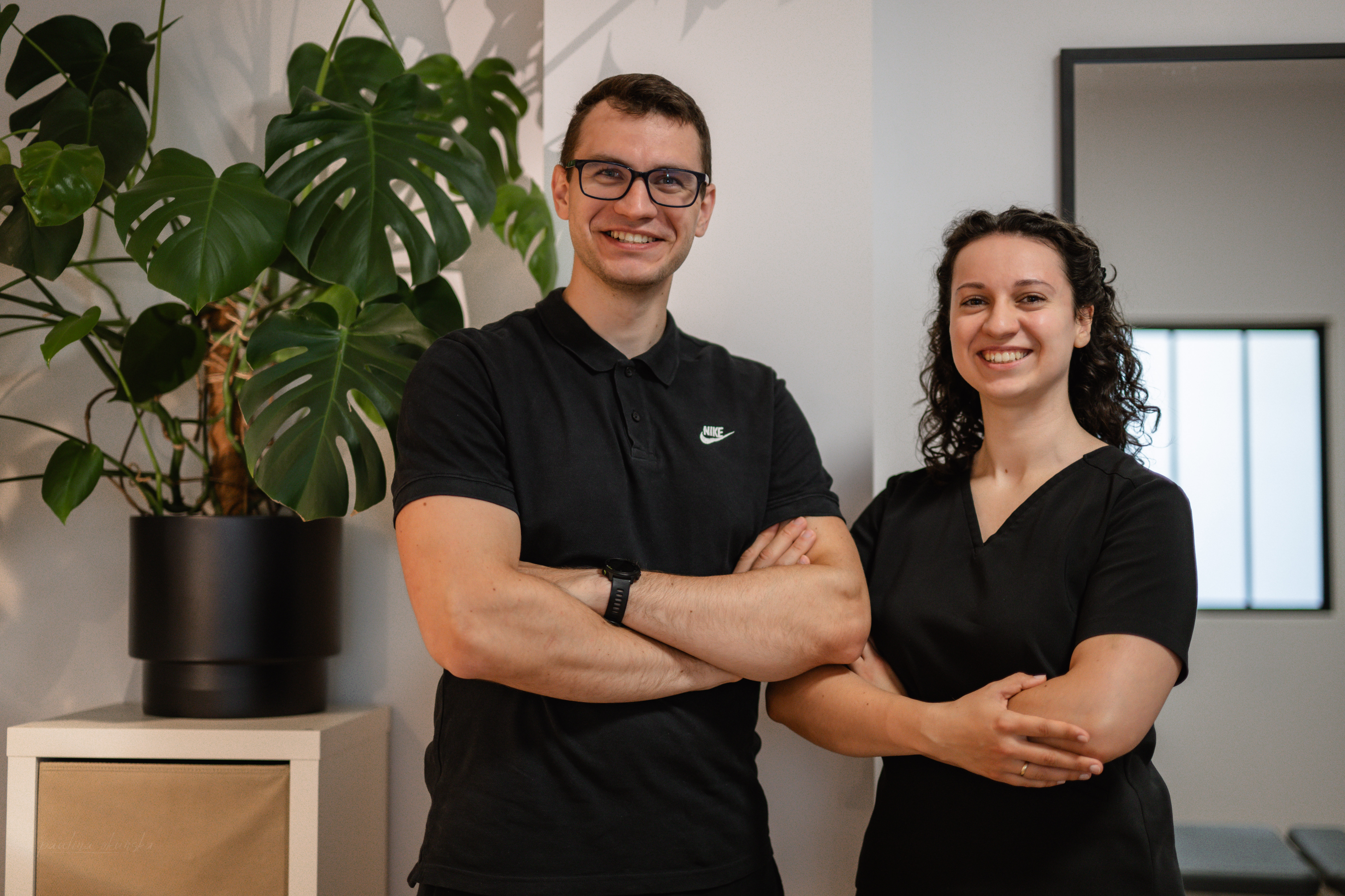 Fizjoterapeuta podczas pracy